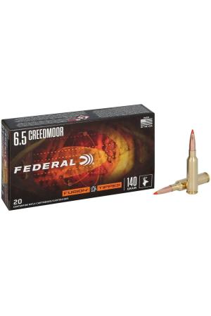 Federal Fusion Tipped 6,5 Creedmoor 9,1 g / 140GR Jagdmunition – 20 Stück #F65CRDTFS1
