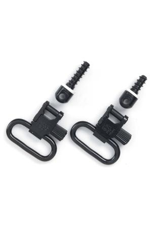 Uncle Mike's QD-Riemenbügel-Set mit Holzschrauben 1 1/4" (31mm) Schwarz Uncle Mike's QD-Riemenbügel-Set mit Holzschrauben 1 1/4" (31mm) Schwarz