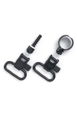 Uncle Mike's QD Riemenbügel-Set mit Laufbandklemme 25,4mm brüniert Uncle Mike's QD Riemenbügel-Set mit Laufbandklemme 25,4mm brüniert