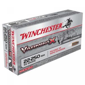 Winchester Varmint-X .22-250 Rem. 55GR Polymer Tip 20 Patronen