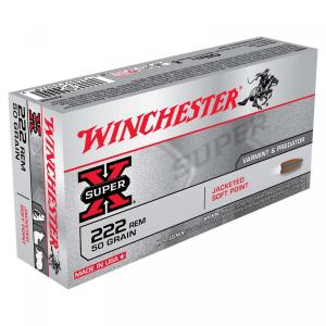 Winchester Super-X .222 Rem. 50GR JSP 20 Patronen