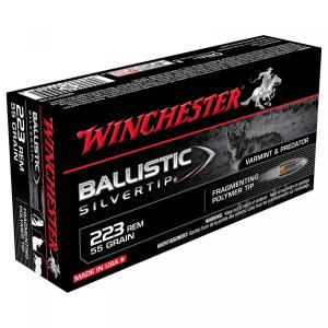 Winchester Ballistic Silvertip .223 Rem. 55GR Fragmenting Polymer Tip 20 Patronen