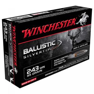 Winchester Ballistic Silvertip .243 Win. 95GR Rapid Controlled Expansion Polymer Tip 20 Patronen