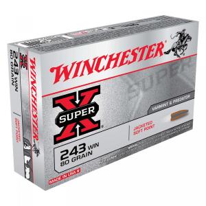 Winchester Super-X .243 Win. 80GR JSP 20 Patronen