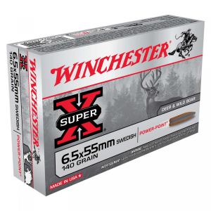 Winchester Super-X 6,5x55 Swedish 140GR Power Point 20 Patronen