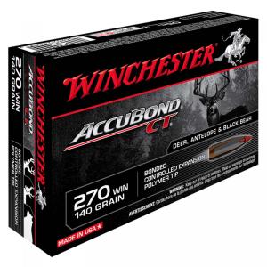 Winchester Accubond CT .270 Win. 140GR Bonded Controlled Expansion Polymer Tip 20 Patronen