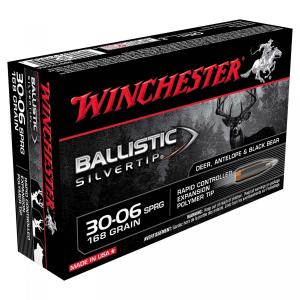 Winchester Ballistic Silvertip .30-06 Sprg. 168GR Rapid Controlled Expansion Polymer Tip 20 Patronen