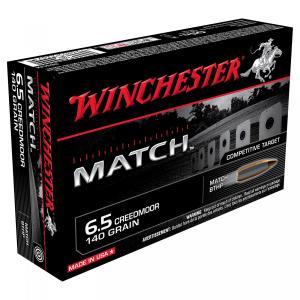 Winchester Match 6,5mm Creedmoor 140GR BTHP 20 Patronen