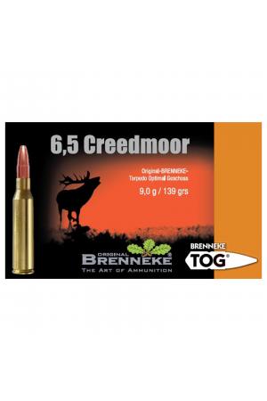 Brenneke 6,5mm Creedmoor 139GR TOG 20 Patronen
