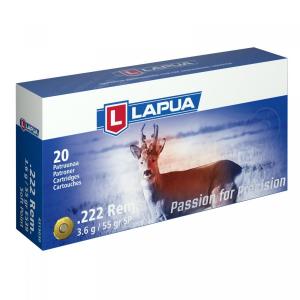 Lapua .222 Rem. 55GR TM 20 Patronen