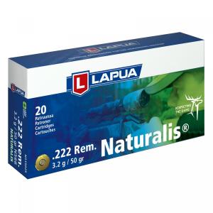 Lapua .222 Rem. 50GR Naturalis 20 Patronen