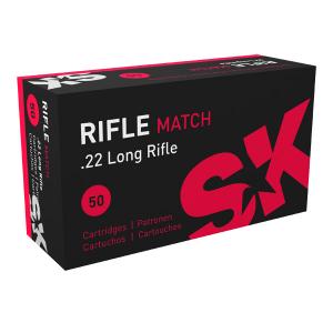 SK Rifle Match .22 LR 40GR LRN 50 Patronen