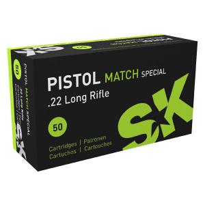 SK Pistol Match Spezial .22 LR 40GR LRN 50 Patronen