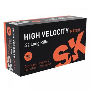 SK High Velocity Match .22 LR 40GR 50 Patronen
