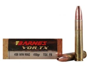 Barnes VOR-TX Safari .458 Win. Mag. 450GR TSX Flat Base 20 Patronen