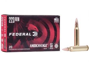 Federal American Eagle .223 Rem. 55GR FMJ BT 20 Patronen