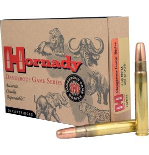 Hornady Dangerous Game Serie .416 Rem. Mag. 400GR DGS JFN 20 Patronen