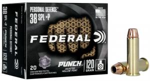 Federal Personal Defense Punch .38 Special 120GR JHP 20 Patronen
