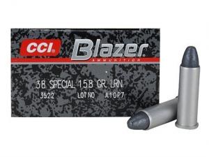 CCI Blazer Aluminium .38 Special 158GR LRN 50 Patronen