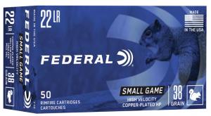 Federal Small Game .22 LR 38GR JHP 50 Patronen