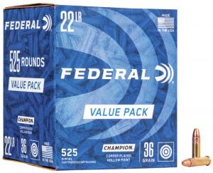 Federal Champion Training .22 LR 36GR CPHP 525 Patronen