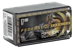 Federal Premium Varmint & Predator Speer TNT .17 HMR 17GR JHP 50 Stück