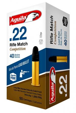 Aguila RifMatch Competition .22 LR 40GR LRN 50 Patronen