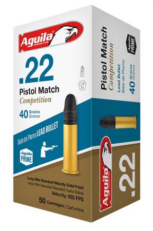 Aguila Pistol Match Competition .22 LR 40GR LRN 50 Patronen