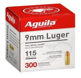 Aguila Standard 9mm 115GR FMJ 300 Patronen