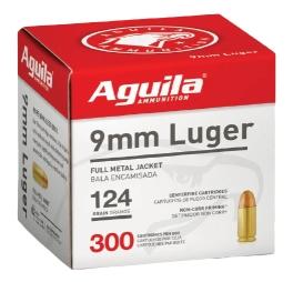 Aguila Standard 9mm 124GR FMJ 300 Patronen
