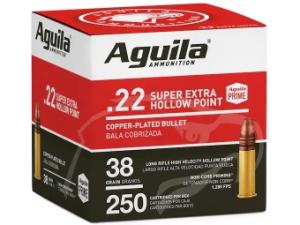 Aguila Super Extra High Velocity .22 LR 38GR LRN HP 250 Patronen