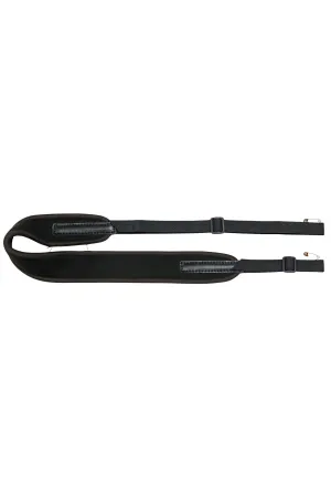 AKAH Gewehrriemen gepolstert aus Neopren mit Kautschukunterlage – Schwarz, 90–120 cm