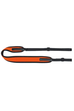 AKAH Gewehrriemen gepolstert aus Neopren mit Kautschukunterlage – Orange, 90–120 cm