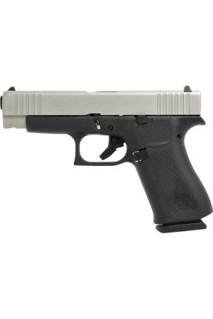 Glock Pistole G48 Silver Slide FS 9mm Luger 4.17″ / 106 mm 10+1, Compact Slimline