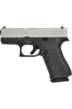 Glock Pistole G43X Silver Slide FS 9mm Luger 3.41″ / 87 mm 10+1, Subcompact Slimline