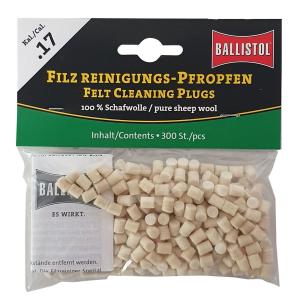 Ballistol Filz Reinigungs-Pfropfen Klassik Kal. .17 / 300 Stk.