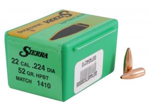 Sierra Geschoss .22/.224 52GR Match King HPBT 500 Stück