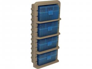 MTM Patronenboxenregal ARRS Ammo Rack blau klar/dark earth small rifle