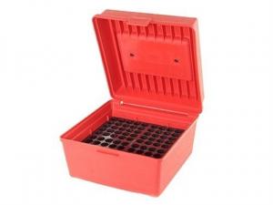 MTM Deluxe Patronenbox R-100-MAG-30 rot mit Klappdeckel und Tragegriff f. 100 Patronen 7mm WSM - .470 Capstick