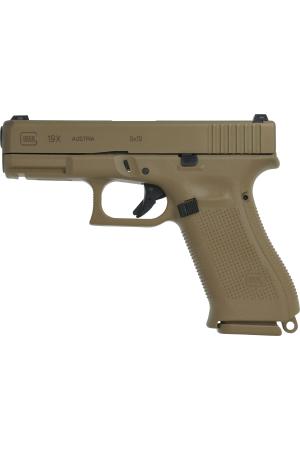 Glock Pistole G19X Gen5 Crossover 9 mm Luger 4" / 10,2 cm Coyote