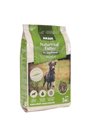 AKAH NaturVital® PREMIUM kaltgepresstes Hundefutter für Jagdhunde – 5 kg