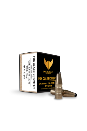 Fox Bullets Classic Hunter .224 3,6 g / 55 gr bleifreie Geschosse – 50 Stück