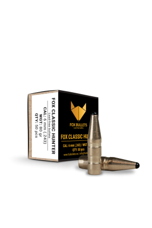 Fox Bullets Classic Hunter .243 5,2 g / 80 gr bleifreie Geschosse – 50 Stück