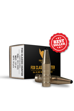 Fox Bullets Classic Hunter .308 10,7 g / 165 gr bleifreie Geschosse – 50 Stück