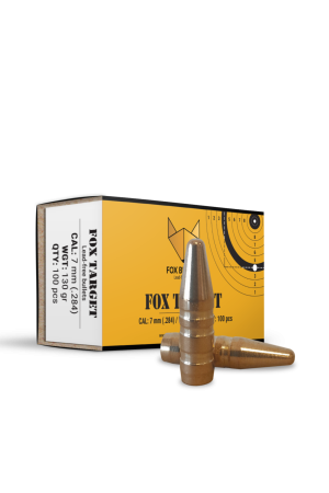 Fox Bullets Target .284 8,4 g / 130 gr bleifreie Geschosse – 100 Stück