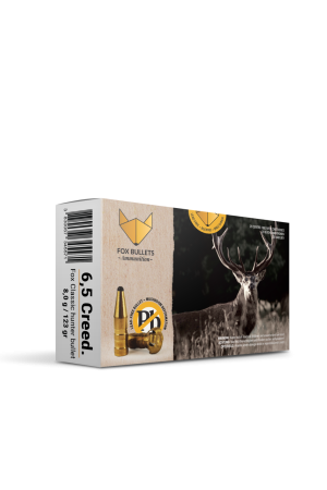 Fox Bullets Classic Hunter 6,5 Creedmoor 8,0 g / 123 gr bleifreie Munition – 20 Patronen