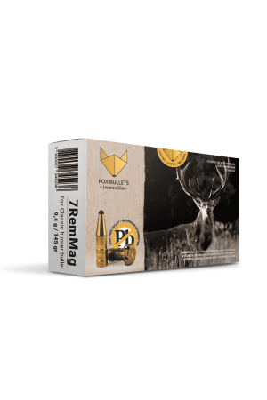 Fox Bullets Classic Hunter 7mm Rem. Mag. 9,4 g / 145 gr bleifreie Munition – 20 Patronen