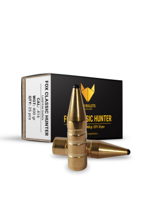 Fox Bullets Classic Hunter .416 25,9 g / 400 gr bleifreie Geschosse – 25 Stück