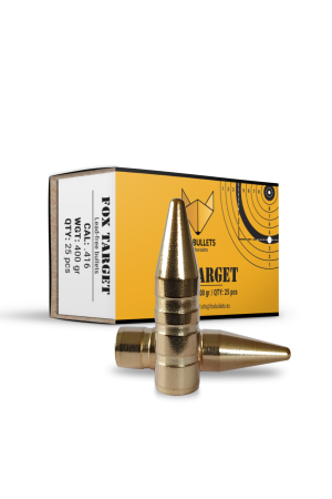 Fox Bullets Target .416 25,9 g / 400 gr bleifreie Geschosse – 25 Stück
