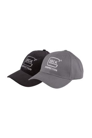 GLOCK Schildmütze Low Crown „Perfection“ – Grau – One Size (verstellbar)